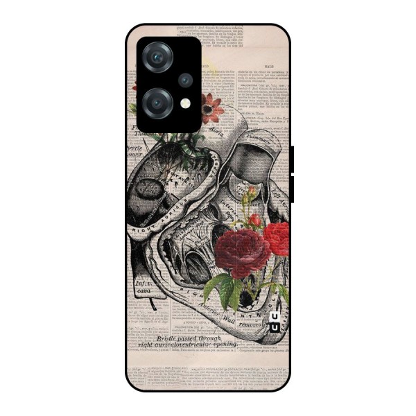 Heart Newspaper Metal Back Case for OnePlus Nord CE 2 Lite 5G