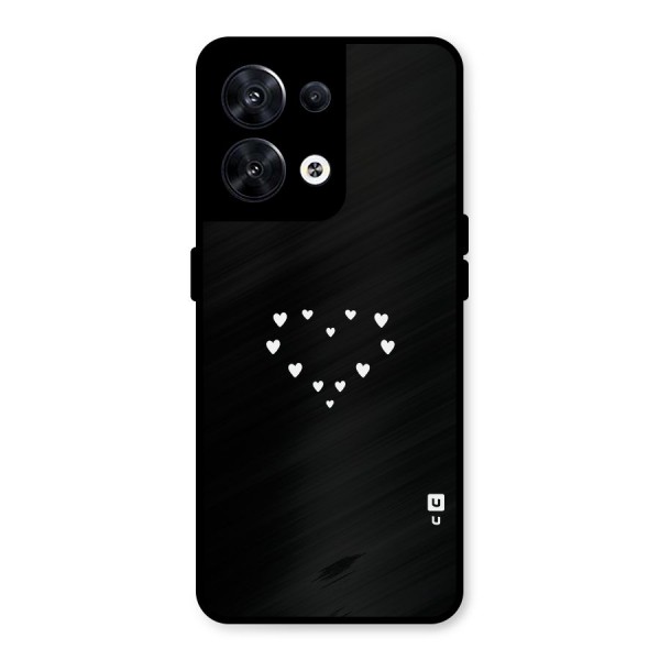 Heart of Hearts Metal Back Case for Oppo Reno8 5G