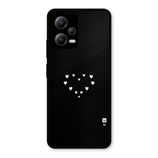 Heart of Hearts Metal Back Case for Redmi Note 12 5G