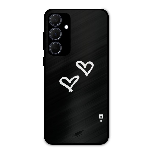 Hearts Love Metal Back Case for Galaxy A35