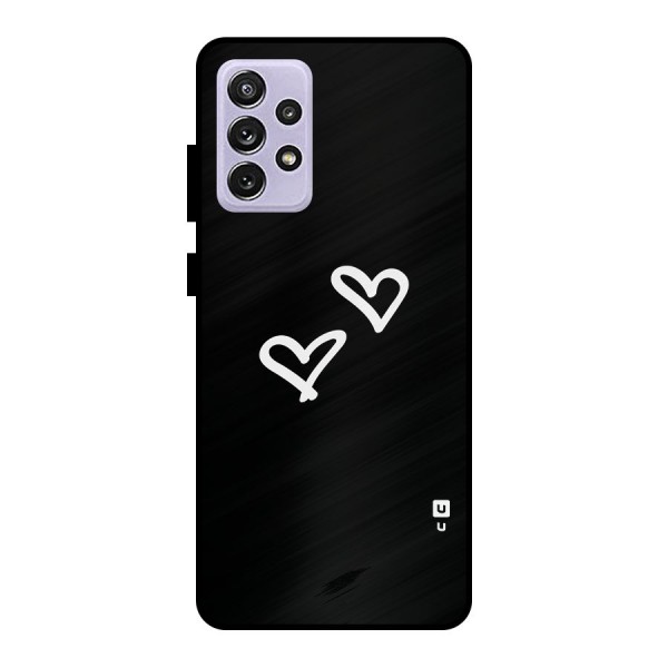 Hearts Love Metal Back Case for Galaxy A72