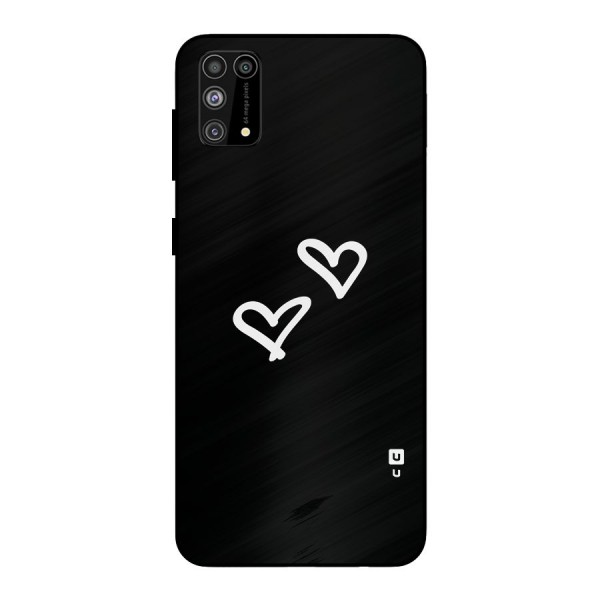 Hearts Love Metal Back Case for Galaxy F41
