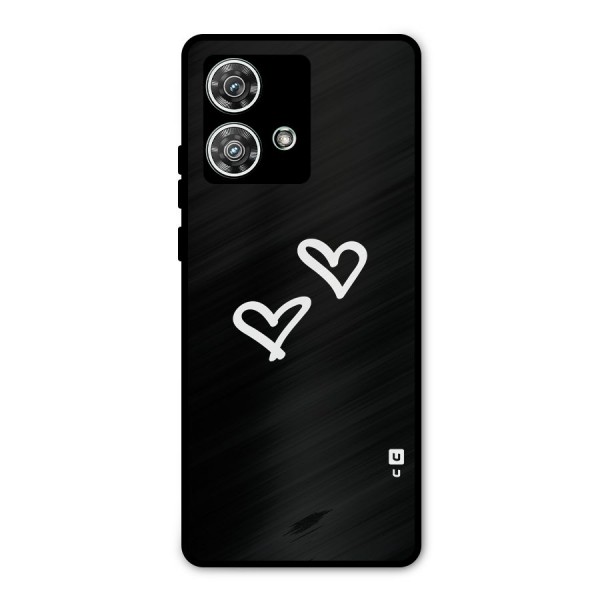 Hearts Love Metal Back Case for Motorola Edge 40 Neo