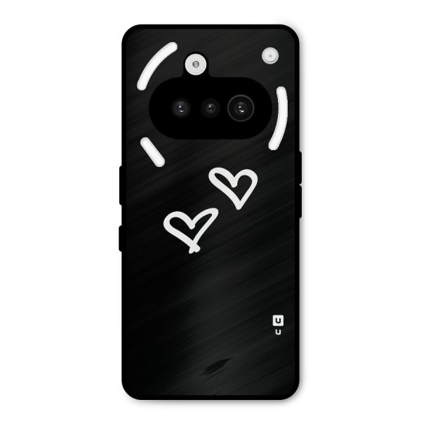 Hearts Love Metal Back Case for Nothing Phone 3a