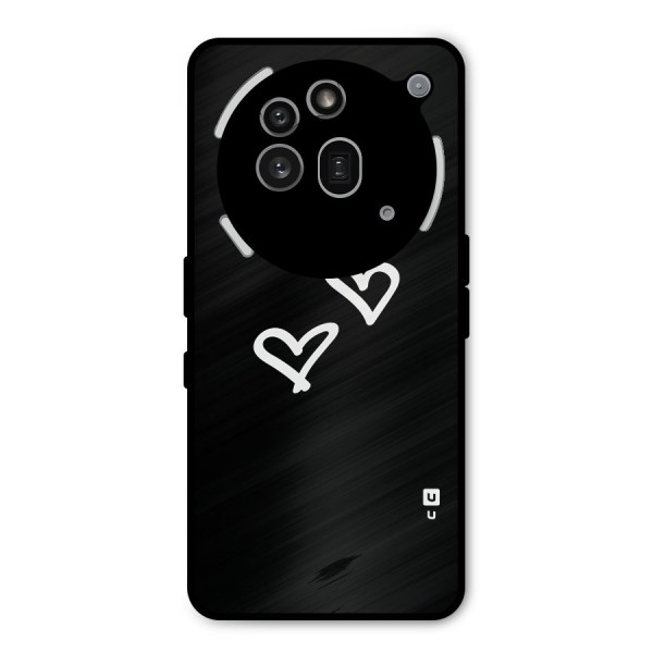 Hearts Love Metal Back Case for Nothing Phone 3a Pro