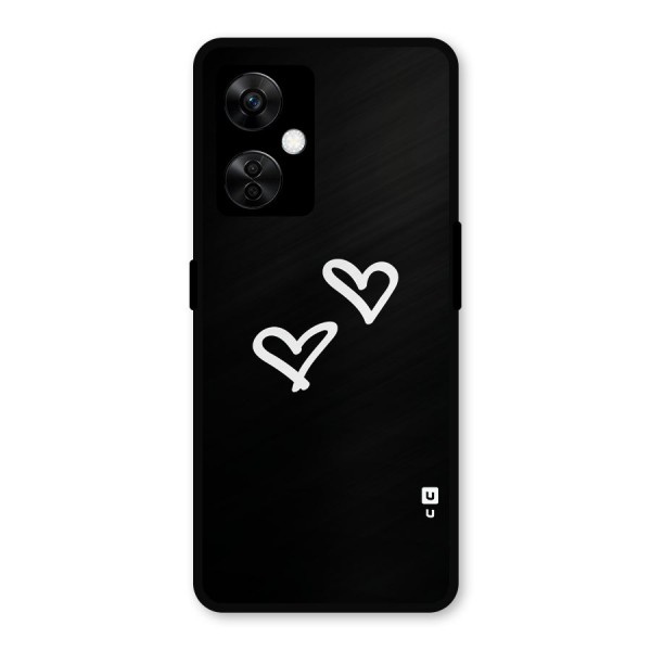 Hearts Love Metal Back Case for OnePlus Nord CE 3 Lite