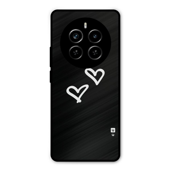 Hearts Love Metal Back Case for Realme P1 Pro