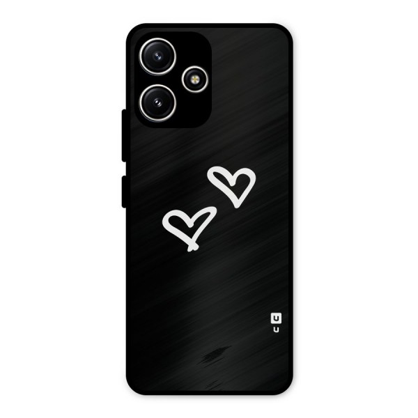 Hearts Love Metal Back Case for Redmi 12 5G