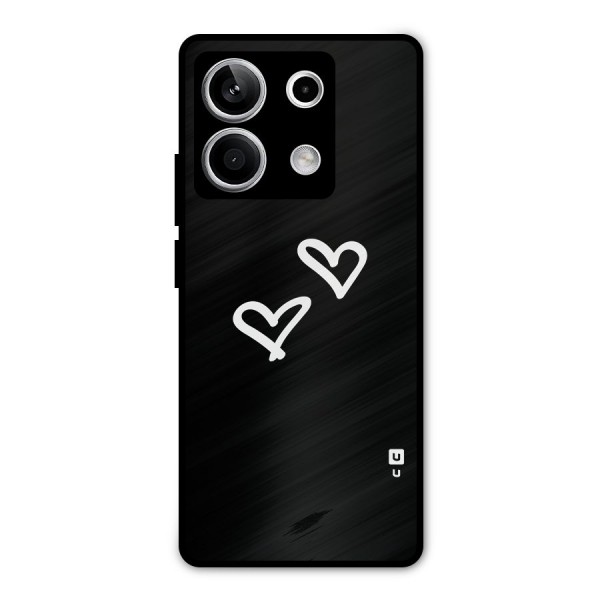 Hearts Love Metal Back Case for Redmi Note 13 5G
