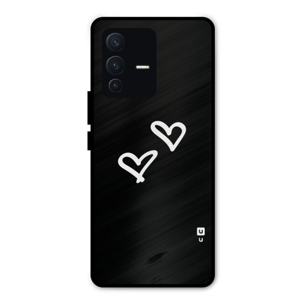 Hearts Love Metal Back Case for Vivo V23 Pro