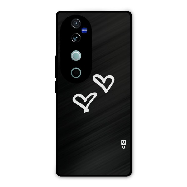 Hearts Love Metal Back Case for Vivo V40