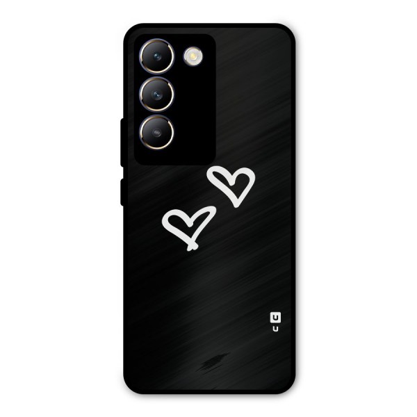 Hearts Love Metal Back Case for Vivo Y200e