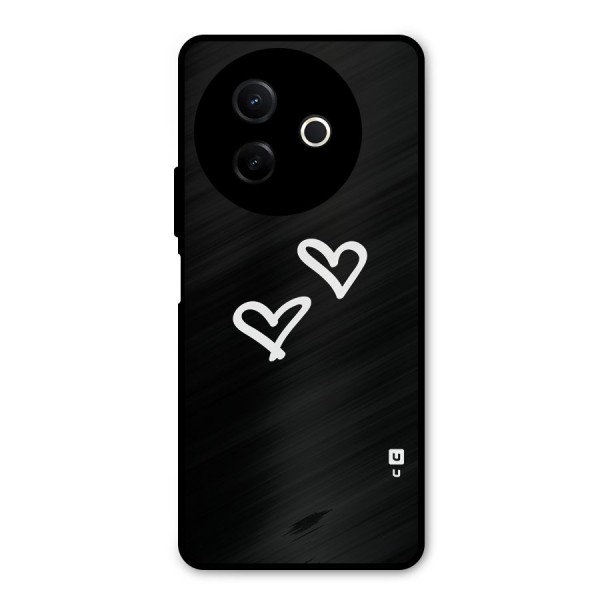 Hearts Love Metal Back Case for Vivo Y39