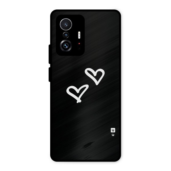 Hearts Love Metal Back Case for Xiaomi 11T Pro