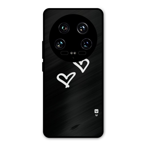 Hearts Love Metal Back Case for Xiaomi 14 Ultra
