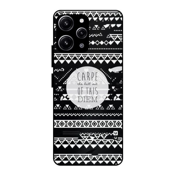 Hell Diem Glass Back Case for Redmi 12 4G