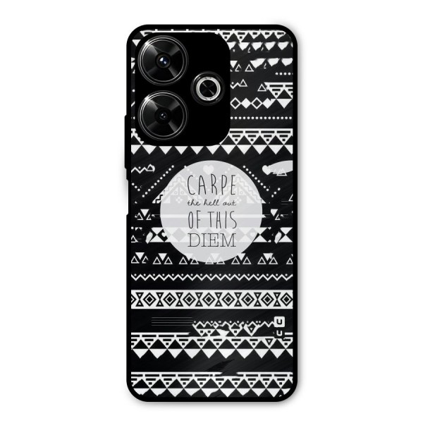 Hell Diem Metal Back Case for Poco M6 Plus