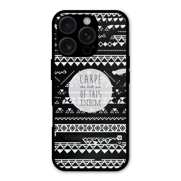 Hell Diem Metal Back Case for iPhone 16 Pro