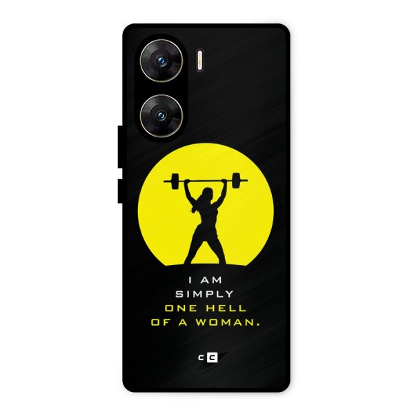 Hell Women Metal Back Case for Vivo V29e