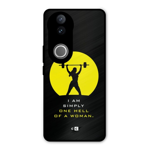 Hell Women Metal Back Case for Vivo V50e