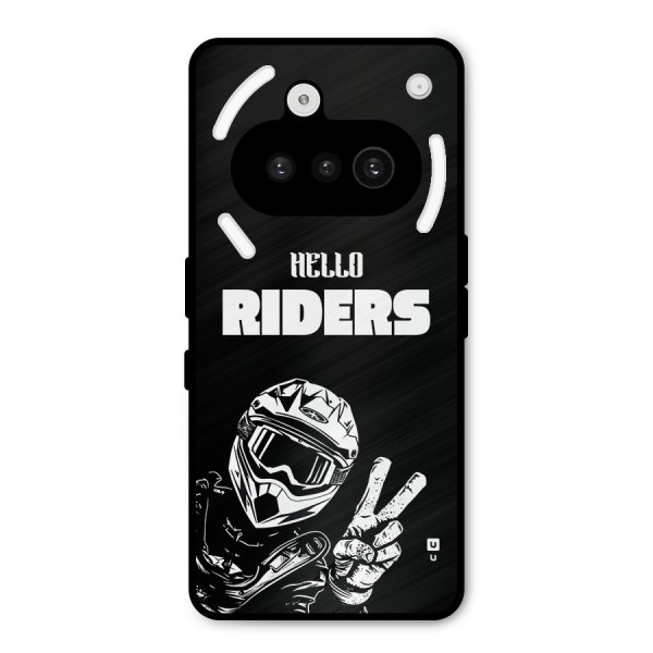 Hello Riders Metal Back Case for Nothing Phone 3a