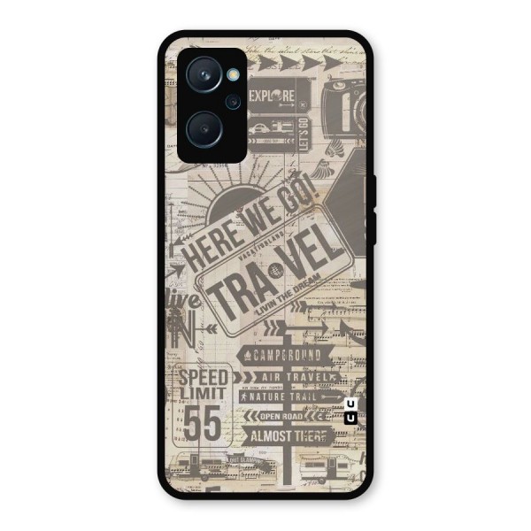 Here We Travel Metal Back Case for Realme 9i
