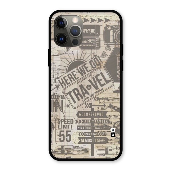 Here We Travel Metal Back Case for iPhone 12 Pro
