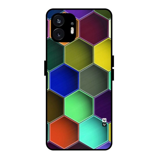 Hexagonal Palette Metal Back Case for Nothing Phone 2