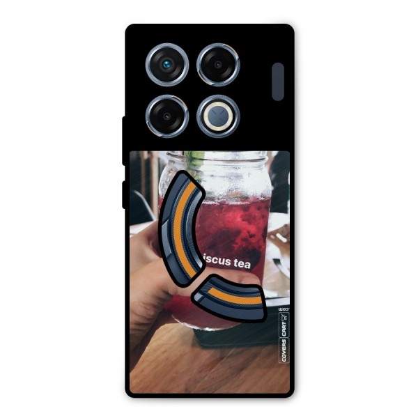Hibiscus Tea Metal Back Case for Infinix GT 20 Pro