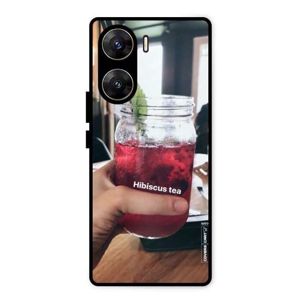 Hibiscus Tea Metal Back Case for Vivo V29e