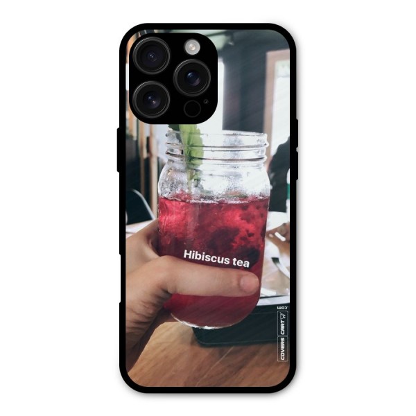 Hibiscus Tea Metal Back Case for iPhone 16 Pro Max