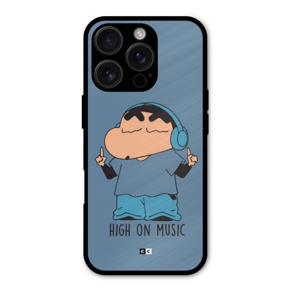 High On Music Metal Back Case for iPhone 16 Pro