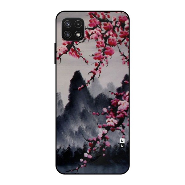 Hills And Blossoms Metal Back Case for Galaxy A22 5G