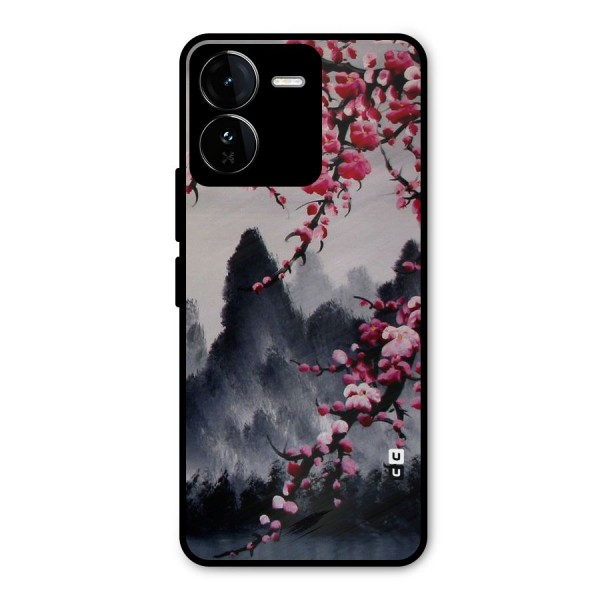 Hills And Blossoms Metal Back Case for iQOO Z9