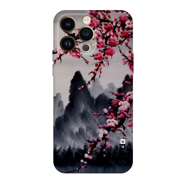 Hills And Blossoms Original Polycarbonate Back Case for iPhone 14 Pro Max