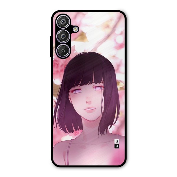 Hinata Floral Metal Back Case for Galaxy F15