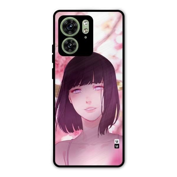 Hinata Floral Metal Back Case for Motorola Edge 40 5G