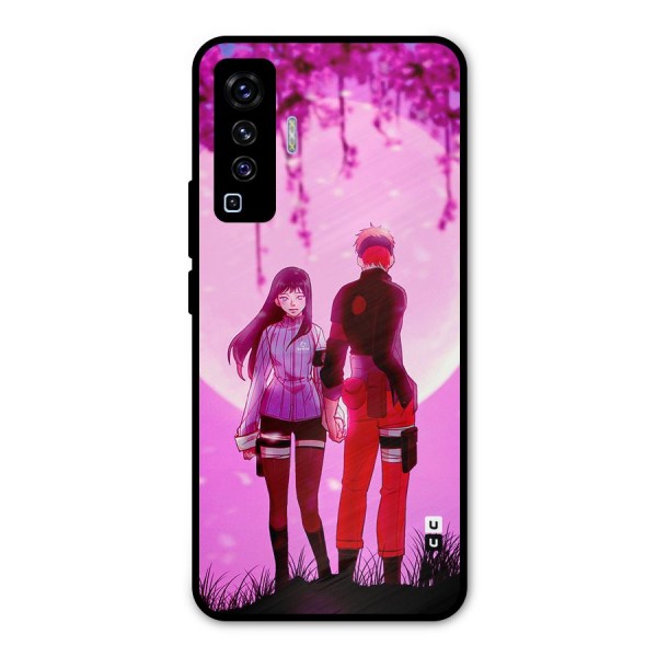 Hinata Holding Hand Metal Back Case for Vivo X50