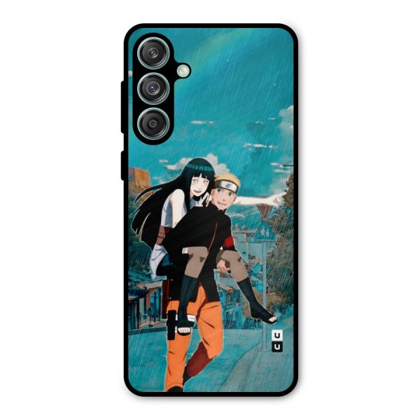 Hinata Hop Rain Metal Back Case for Galaxy M55 5G