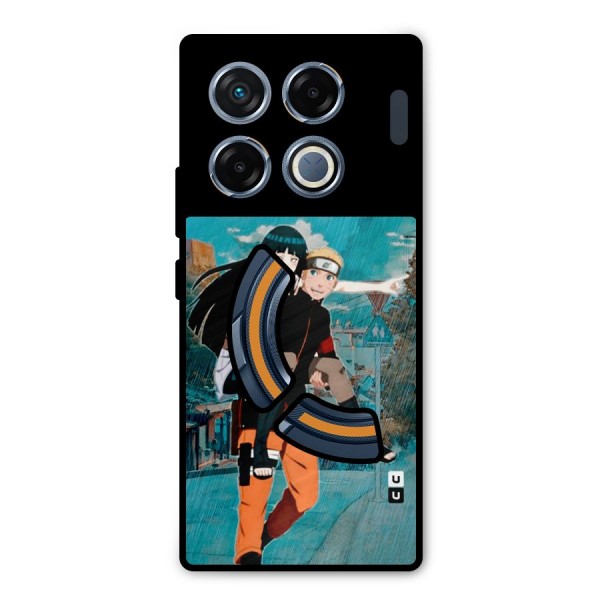 Hinata Hop Rain Metal Back Case for Infinix GT 20 Pro