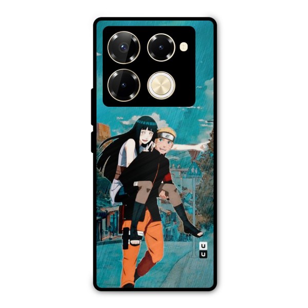 Hinata Hop Rain Metal Back Case for Infinix Note 40 Pro Plus
