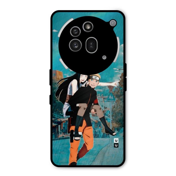 Hinata Hop Rain Metal Back Case for Nothing Phone 3a Pro