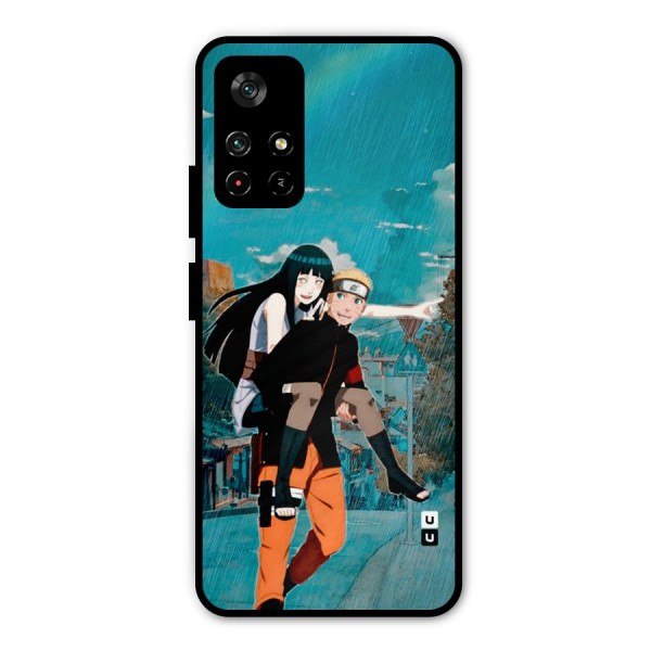 Hinata Hop Rain Metal Back Case for Poco M4 Pro 5G