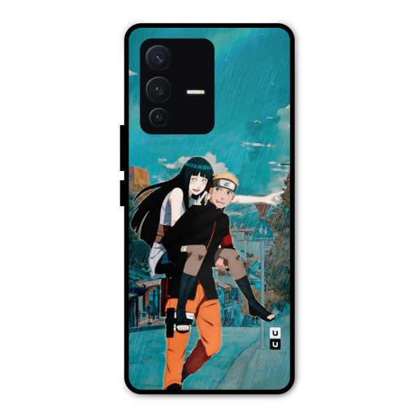 Hinata Hop Rain Metal Back Case for Vivo V23 Pro