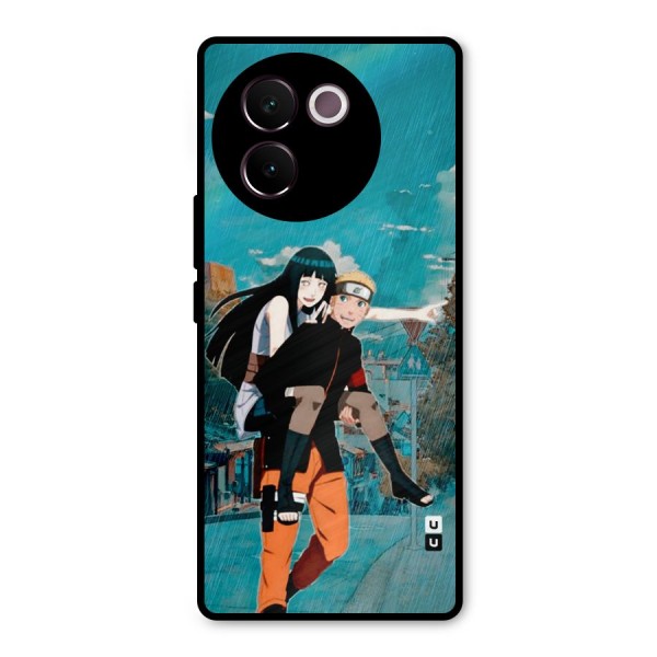 Hinata Hop Rain Metal Back Case for Vivo V30e