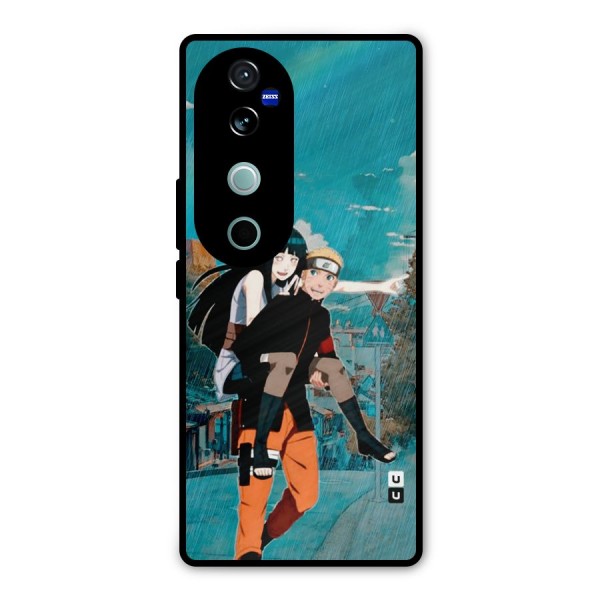 Hinata Hop Rain Metal Back Case for Vivo V40
