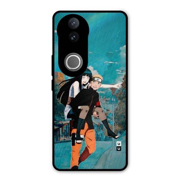 Hinata Hop Rain Metal Back Case for Vivo V50e