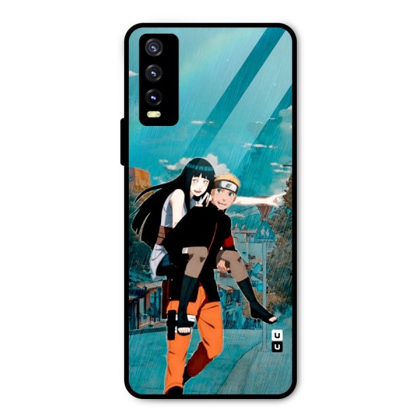 Hinata Hop Rain Metal Back Case for Vivo Y20i