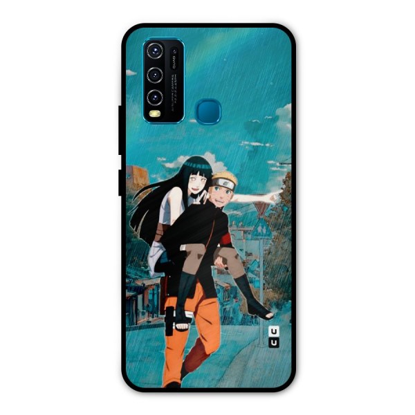 Hinata Hop Rain Metal Back Case for Vivo Y30