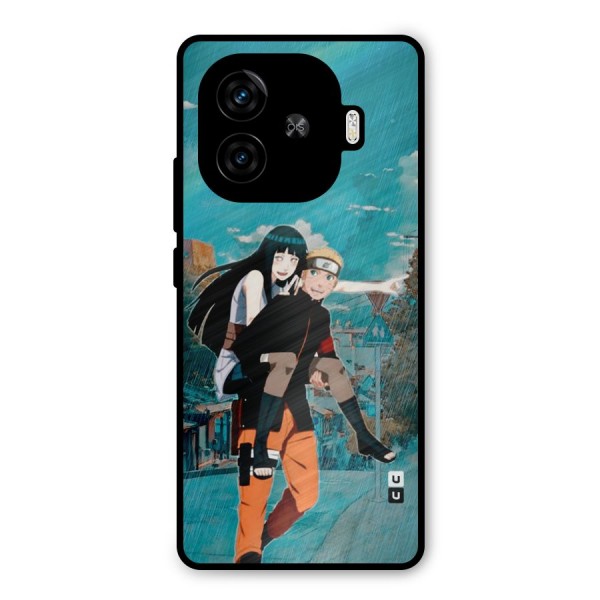 Hinata Hop Rain Metal Back Case for iQOO Z9 Turbo